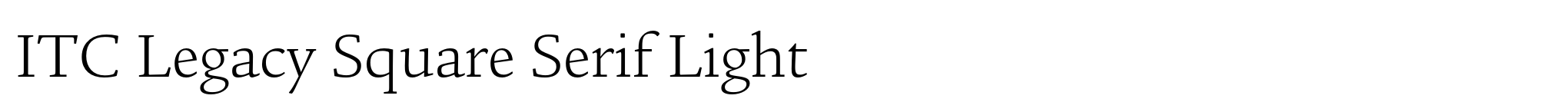 ITC Legacy Square Serif Light image